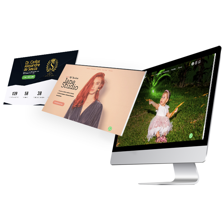 Design de criação de sites e identidade visual